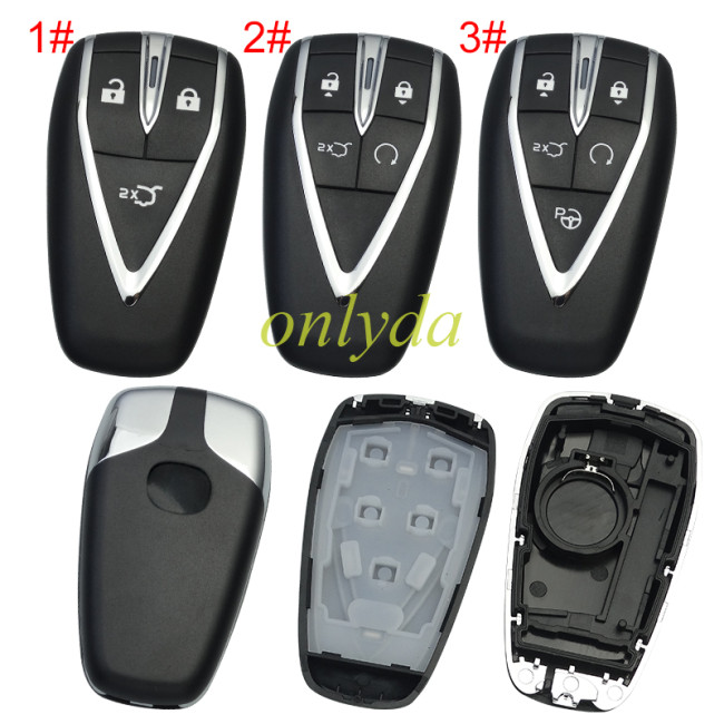 For Changan aftermarket key shell with badge, pls choose button
