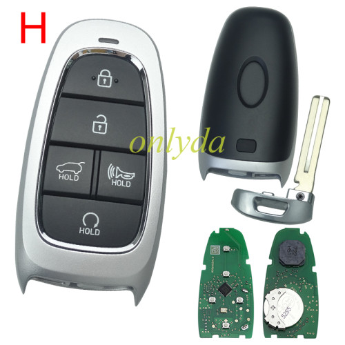 Aftermarket Hyundai Tucson 2022 Smart Remote Key 95440N9002 with  5 Buttons 433MHz   With HITAG 3 - ID47 NCF29A1X chip PN:95440-N9002