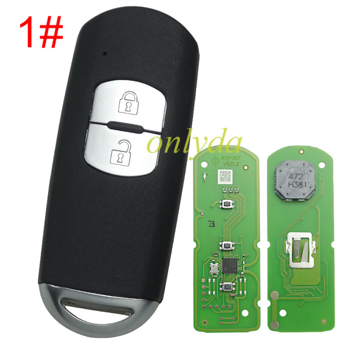 Xhorse smart remote key  for Mazda model PN: XZMZD6EN, pls choose the button type