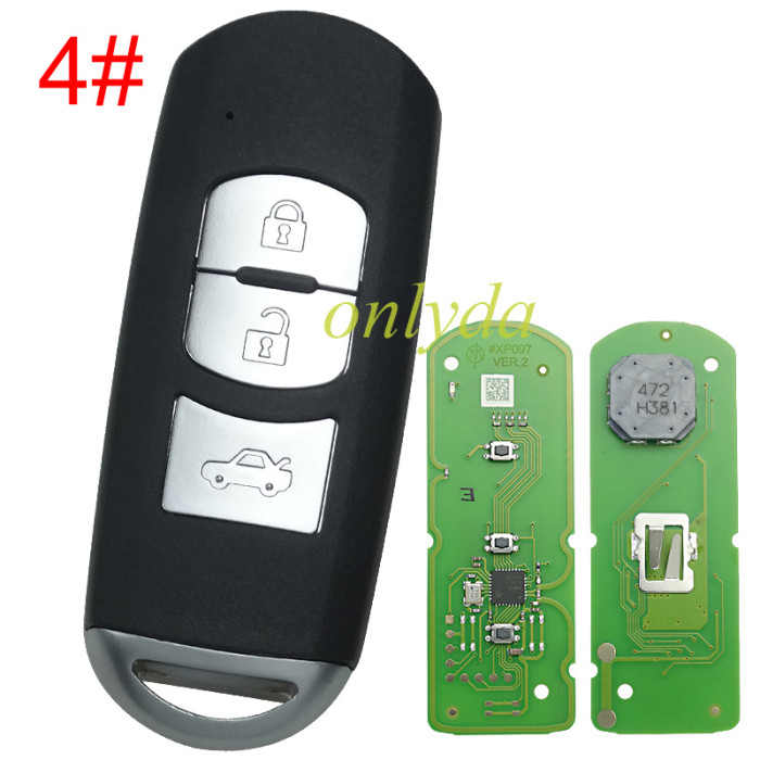 Xhorse smart remote key  for Mazda model PN: XZMZD6EN, pls choose the button type