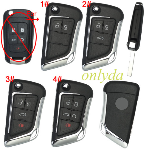 For Chevrolet  modified remote key  shell with round badge place ,please choose button