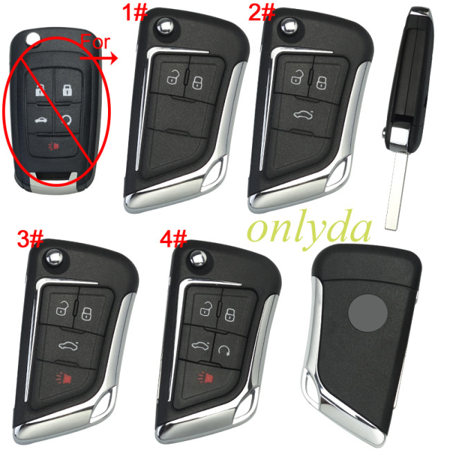 For Opel modified remote key shell with round badge place ,please choose button