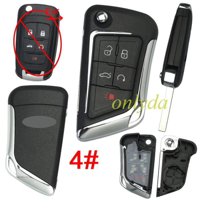For Chevrolet  modified remote key  shell with cross badge place ,please choose button