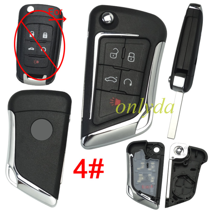 For Opel  modified remote key  shell with round badge place ,please choose button