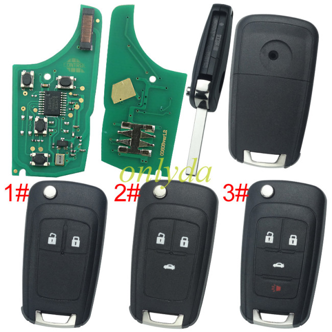 For Buick unKeyless remote key with 315/434mhz with ID46 GM(Hitag2) 7937E/7941 chip, please choose button type and frequency