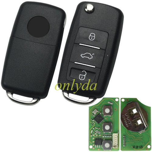 XKB512EN Xhorse VVDI  Remote Key B5 Type 3 button Universal Remote Key