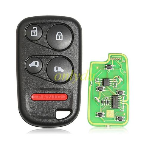 XKHO24EN Xhorse  Wire Remote for Honda Type 4+1 Buttons With Sliding Door Button