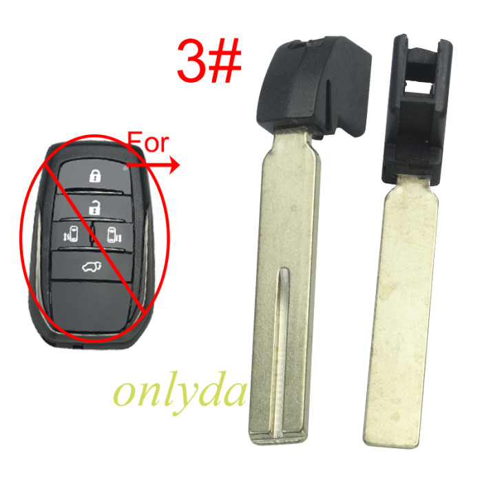 For Toyota  emmergency key blade use for large cards Key blade with hole, pls choose the blade type