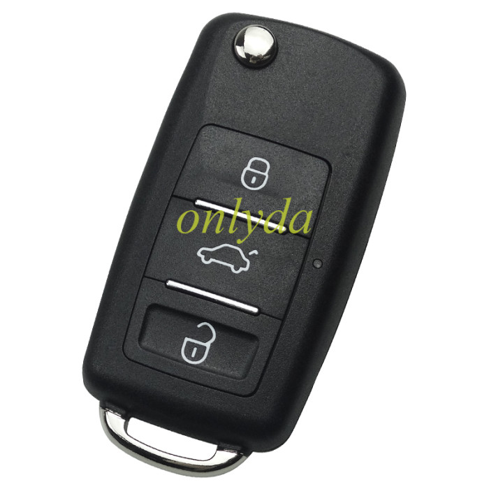 XHORSE XKB512EN 2ndGeneration Wire Remote Key VW B5 Flip 3 Buttons