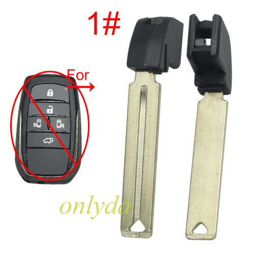 For Toyota  emmergency key blade use for large cards Key blade with hole, pls choose the blade type