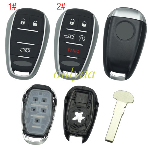 For Alfa  remote key shell with badge, Pls choose button