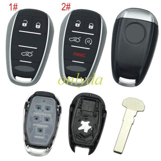 For Alfa remote key shell with badge, Pls choose button