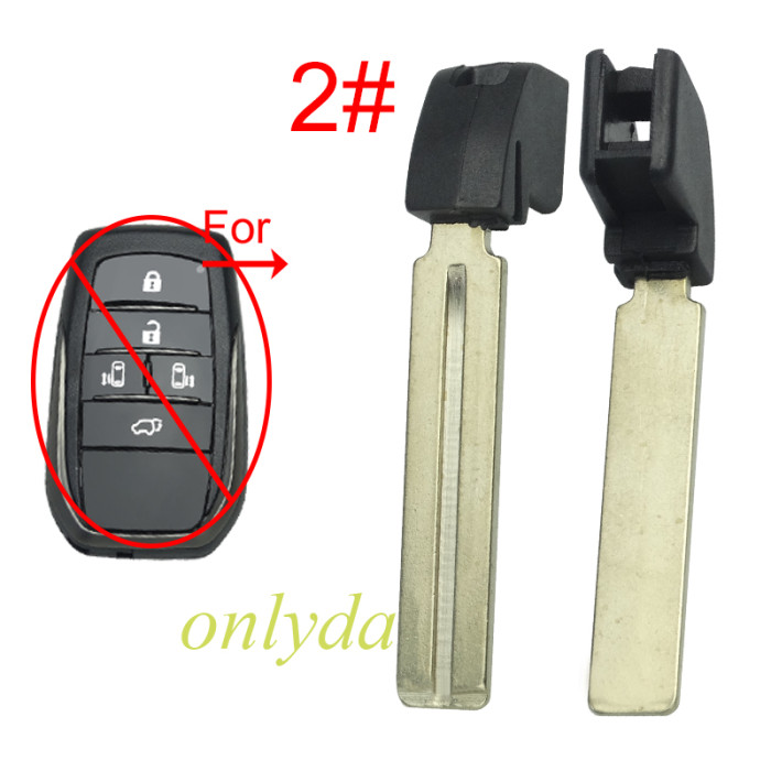 For Toyota  emmergency key blade use for large cards Key blade with hole, pls choose the blade type