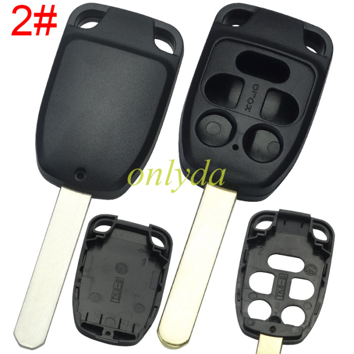 For Honda key blank without badge , pls choose button