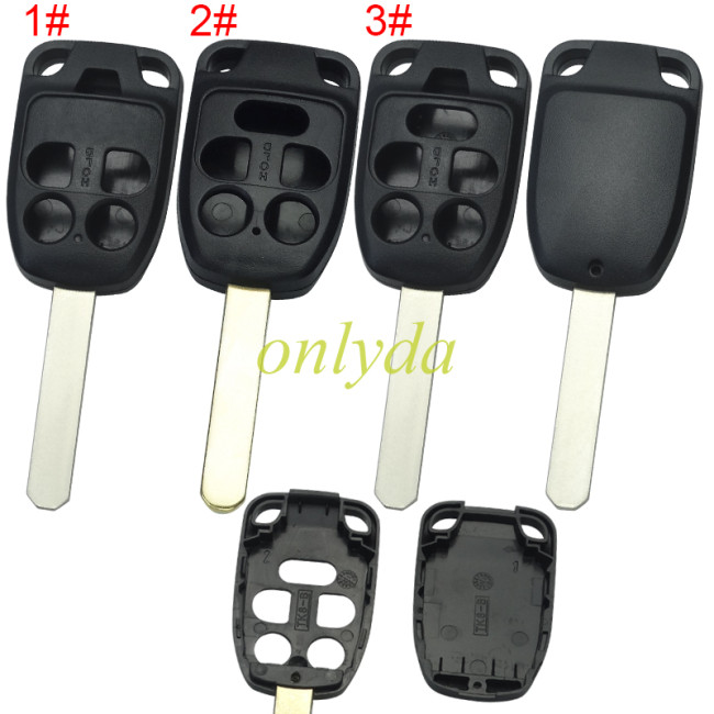 For Honda key blank without badge , pls choose button