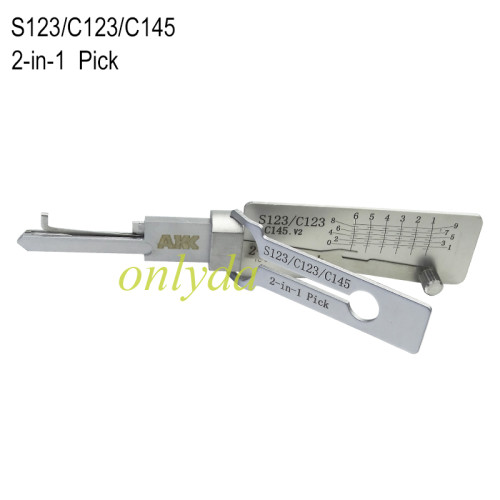 C123 AKK 2 in 1 decode and lockpick for Residential Lock