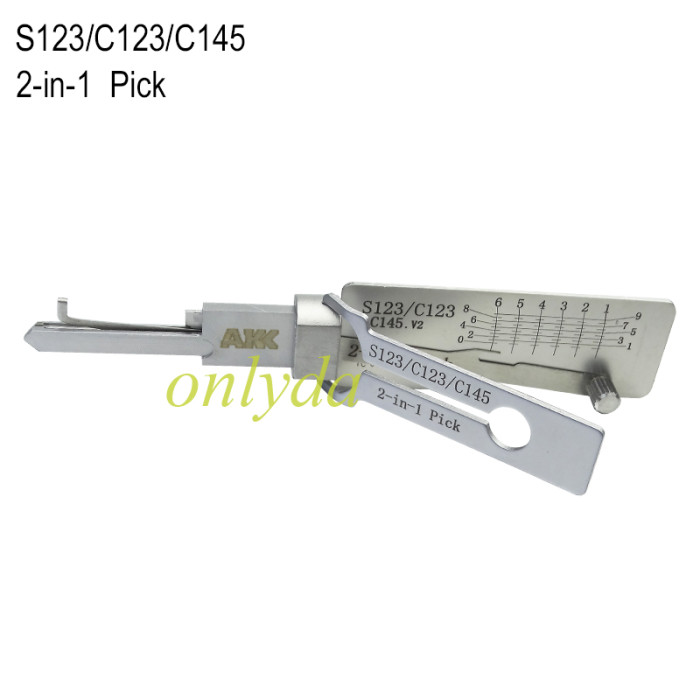 C123 AKK 2 in 1 decode and lockpick for Residential Lock