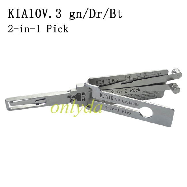KIA10V.3 Ign/Dr/Bt 2-in-l Pick and kia 2017 year verna 2 track, decode and lockpick