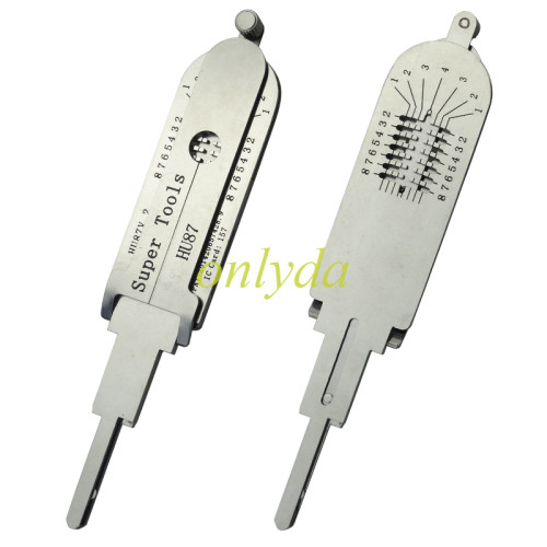 For HU87 decoder and lockpick 2 in 1 Cupid Super tool for Suzuki
