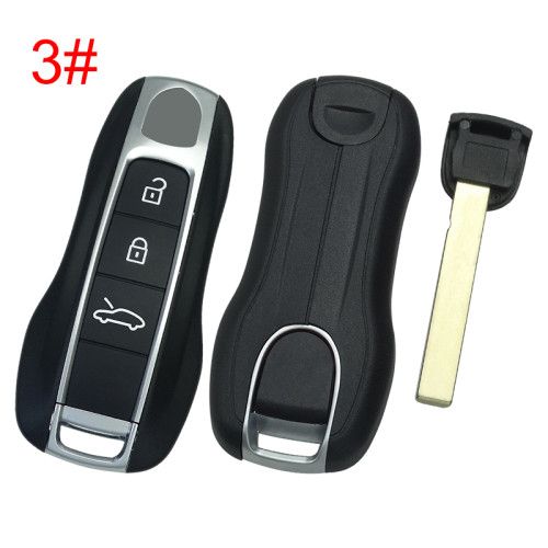 changeable ID OEM PORSCHE SMART KEY FOB TRANSMITTER ALARM IYZPK3 5M chip Keyless go for Porsche 911 Cayenne Panamera Macan 4button  433MHZ IDE:FF  key status：unlocked Initial key： Uninitialized