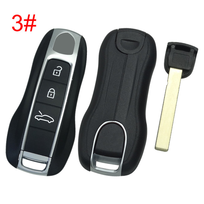 changeable ID OEM PORSCHE SMART KEY FOB TRANSMITTER ALARM IYZPK3 5M chip Keyless go for Porsche 911 Cayenne Panamera Macan 4button 433MHZ IDE:FF key status:unlocked Initial key: Uninitialized
