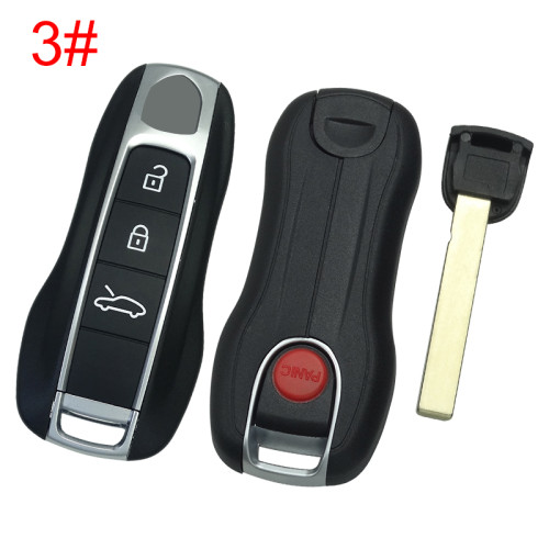 changeable ID OEM PORSCHE SMART KEY FOB TRANSMITTER ALARM  IYZPK3 5M chip Keyless go for Porsche 911 Cayenne Panamera Macan 3+1button  433MHZ IDE:FF  key status：unlocked Initial key： Uninitialized