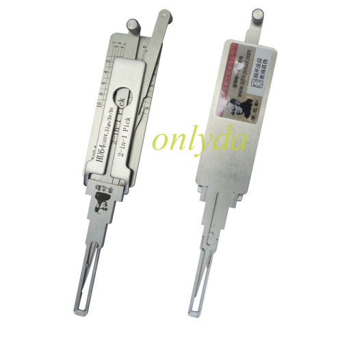 Benz HU64(10)V.3 Ign/Dr/Bt Lishi 2-in-1 Pick, for ignition lock, door lock, and decoder,! used for Opel, Antara, Sail,This is an older model. It can only be used on cars before 2019 years with 10 cut