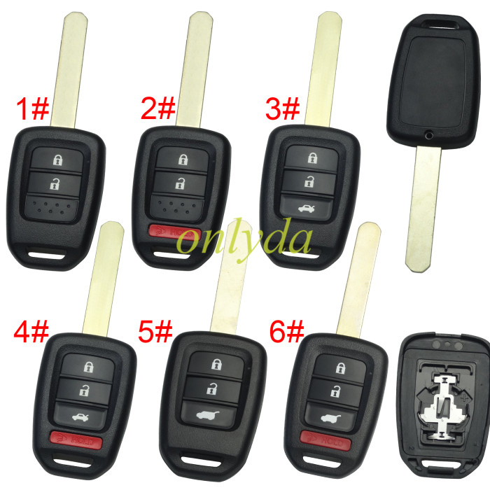 Honda remote key blank without badge , pls choose button