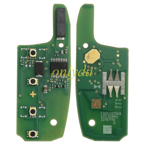 original remote key 3 button for OPEL OEM Flip Key with 434 MHz  Transponder:PCF7961/NCF296x/HITAG2/ID46， 39027352