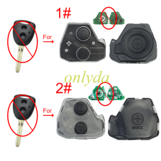 For Toyota 2 button remote inner part shell, pls choose button