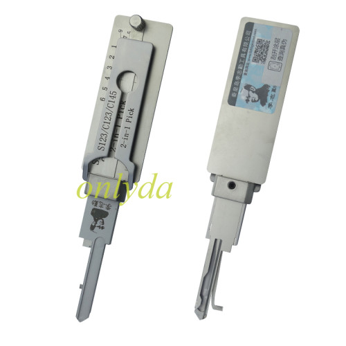S123/C123 lishi 2 in 1 decode and lockpick for Schlage Residential Lock