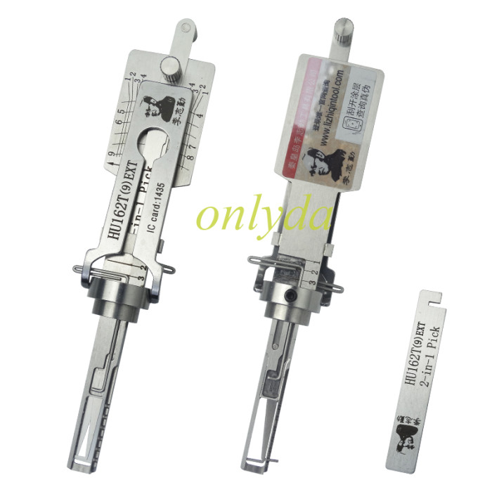Lishi Audi HU162T (9) EXT IC card:1435  2 In 1 lock pick and decoder