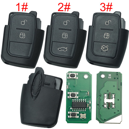 For Ford Focus remote control part with 315mhz and 434mhz, pls choose button