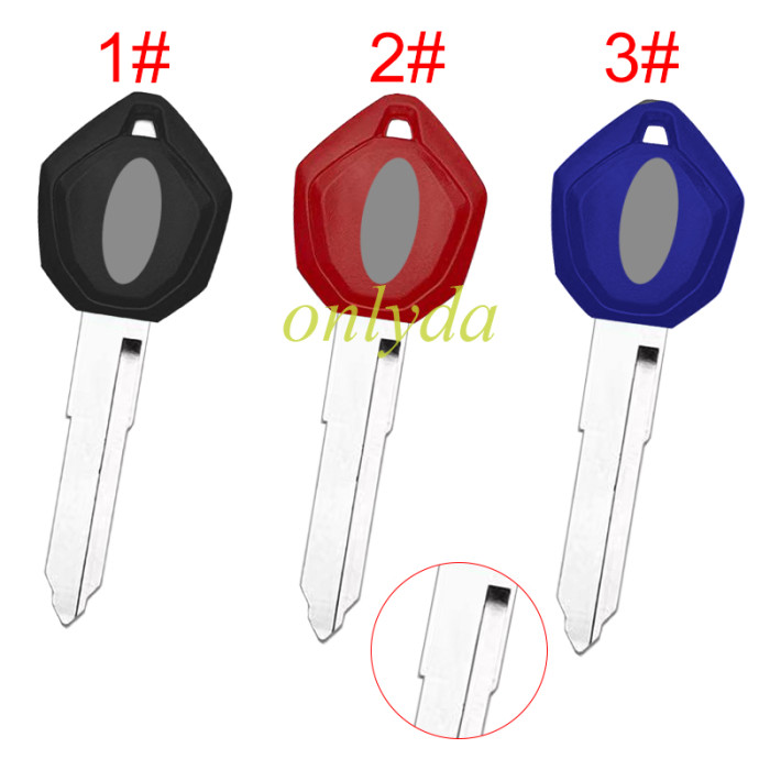 For Ducati motor  key blank with left with badge, pls choose color