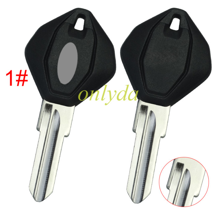 For Ducati motor  key blank with right with badge , pls choose color