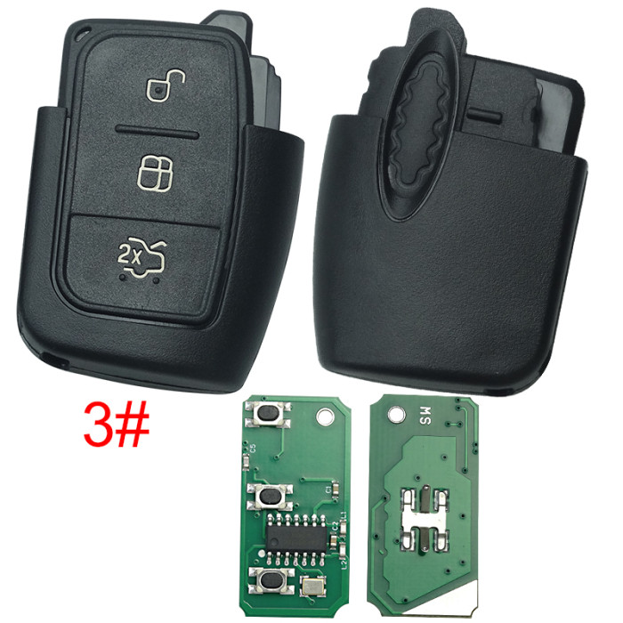 For Ford Focus remote control part with 315mhz and 434mhz, pls choose button