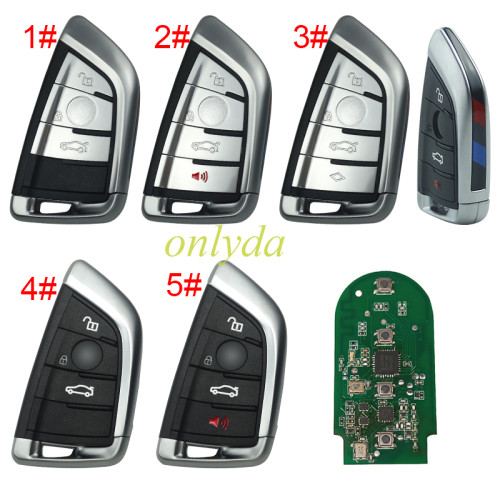 KEYDIY KD FGB23 Remote  434MHz For KD-MATE, KD-X4 key programmer. Used for BMW FEM, BDC, CAS4, CAS4+, G Series BDC2/BDC3 IMMO systems. Can also be used ZB smart key.