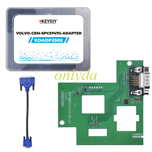 KEYDIY VOLVO.CEM-SPC5747G-ADAPTER， KDADP2502,Need to be used with KD-X4 for Volvo