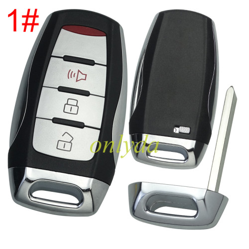 Great Wall   remote key shell without badge， pls choose button