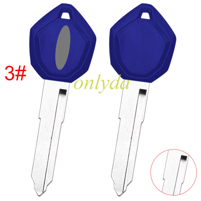 For Ducati motor  key blank with left with badge, pls choose color