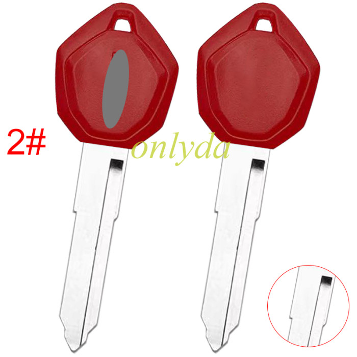 For Ducati motor  key blank with left with badge, pls choose color