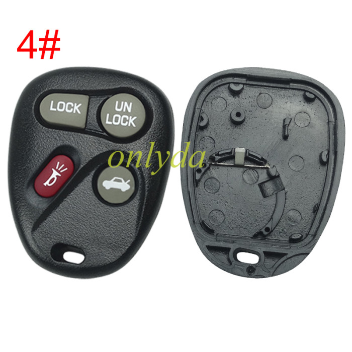 For GM Buick remote key shell with battery holder, pls choose the button