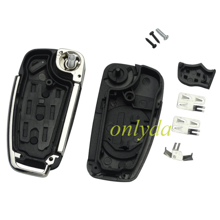 For Audi  3 button  Remote key Blank for A4 A6 Q7  with HU162T blade without badge