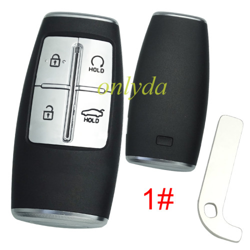 For Hyundai  remote key shell with  badge ， pls choose button