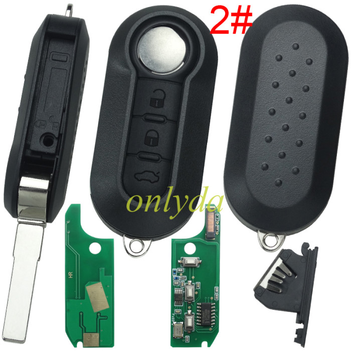For dodge Fiat   3 button  AES 4A NCF29A CHIP   with 433.92mhzwith SIP22 blade