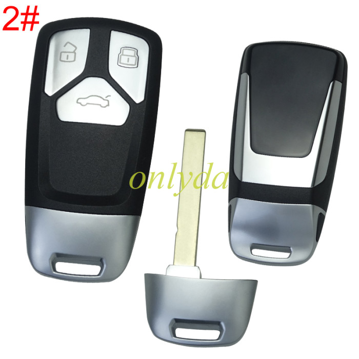 For Audi  remote key blank without badge, pls choose button