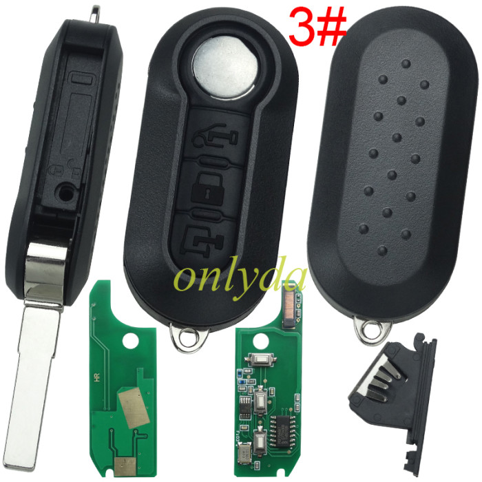For dodge Fiat   3 button  AES 4A NCF29A CHIP   with 433.92mhzwith SIP22 blade
