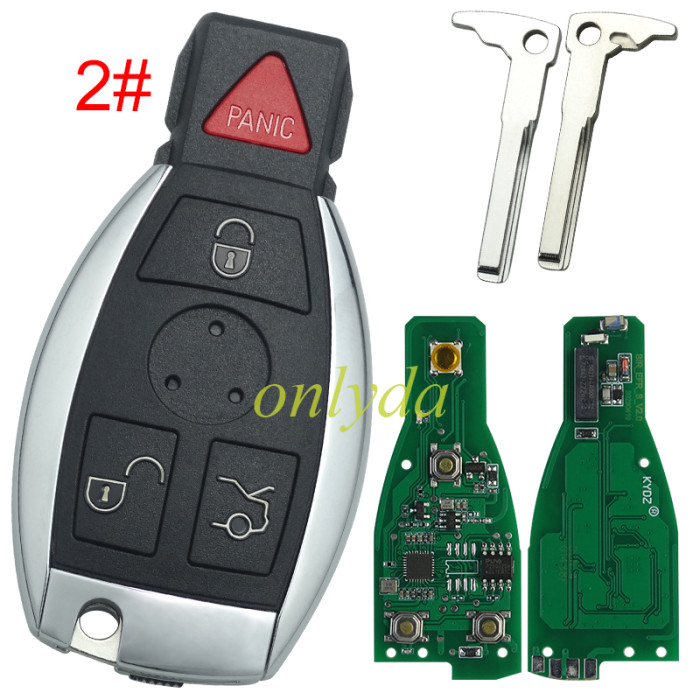For Benz NEC remote key  with 315mhz / 434mhz  3/3+1 button , 2 battery type . please choose the key shell