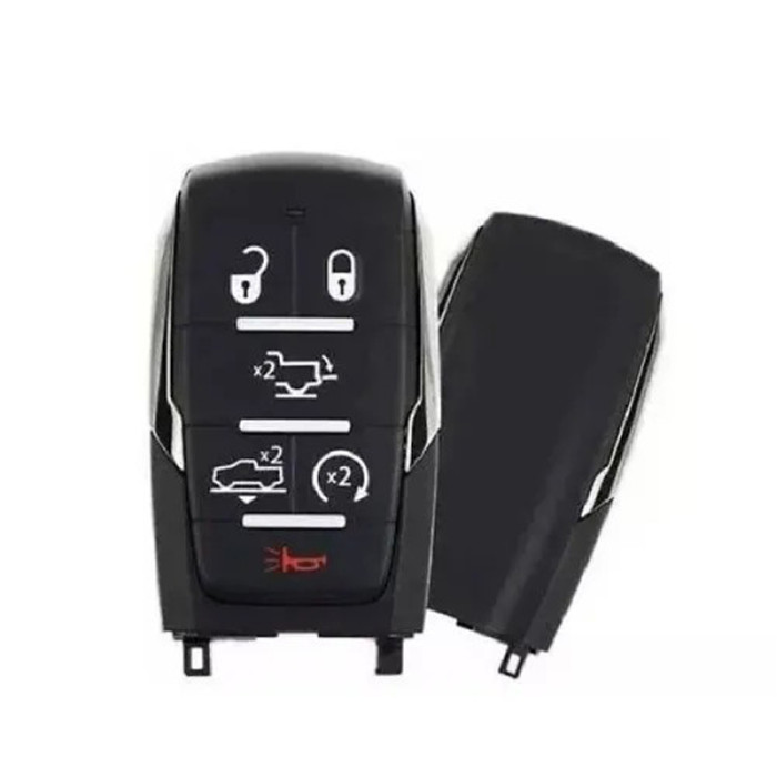 For Dodge smart 5+1 button remote key with 434mhz ,FCC ID: OHT-4882056 IC: 5461A-4882056 2019-2021 DODGE RAM 1500 LONGHORN  PN: 5937551AB OHT-4882056