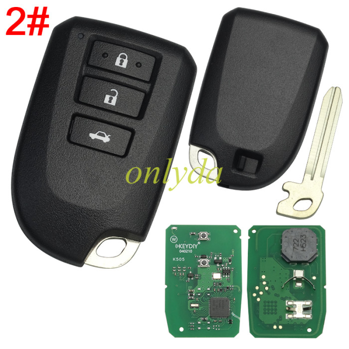 KEYDIY TB62-2/TB62-3 Smart Key Universal Remote Control,pls choose model